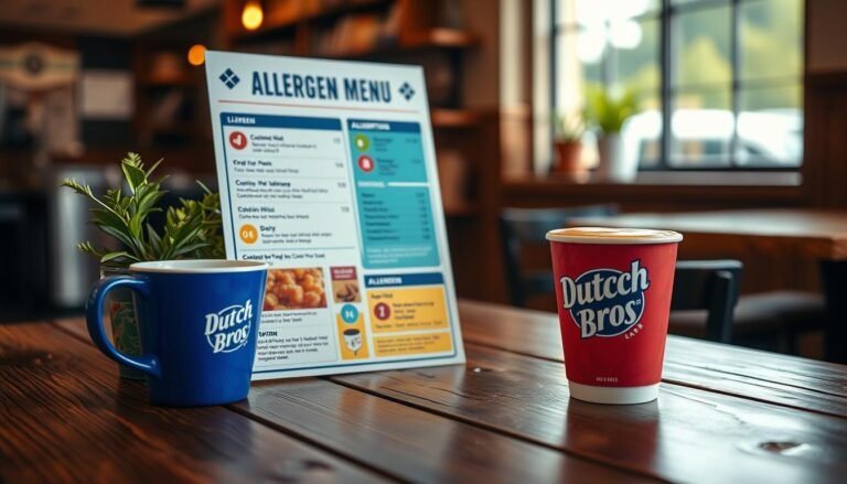 dutch bros allergen menu